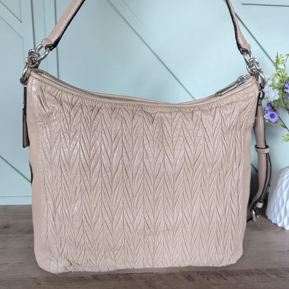 Coach Madison Gathered Leather Convertible Hobo - Picture 5 of 13